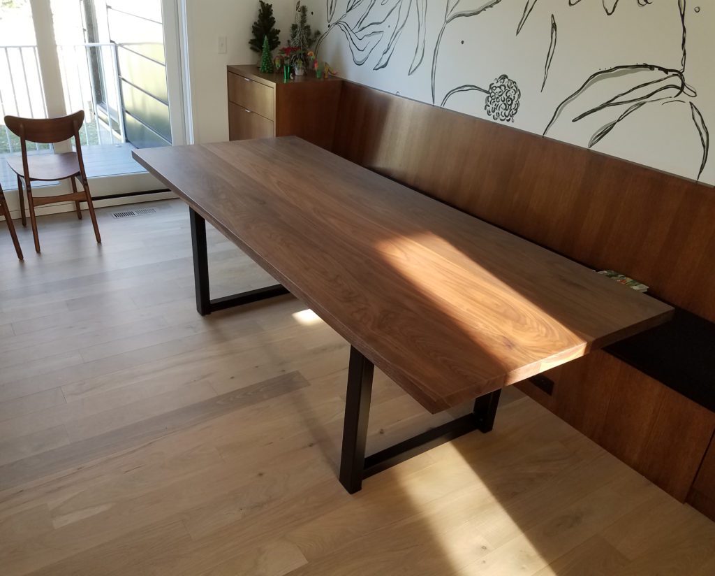 Custom Modern Walnut Dining Table 2 -