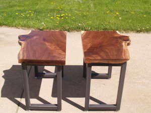 Walnut Live Edge Side Tables l 1     