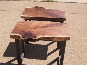 Walnut Live Edge Side Tables 1f      