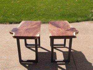 Walnut Live Edge Side Tables 1c        