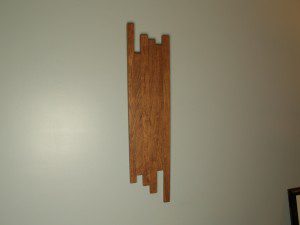 Bubinga Wood Wall Art Hanger 1  